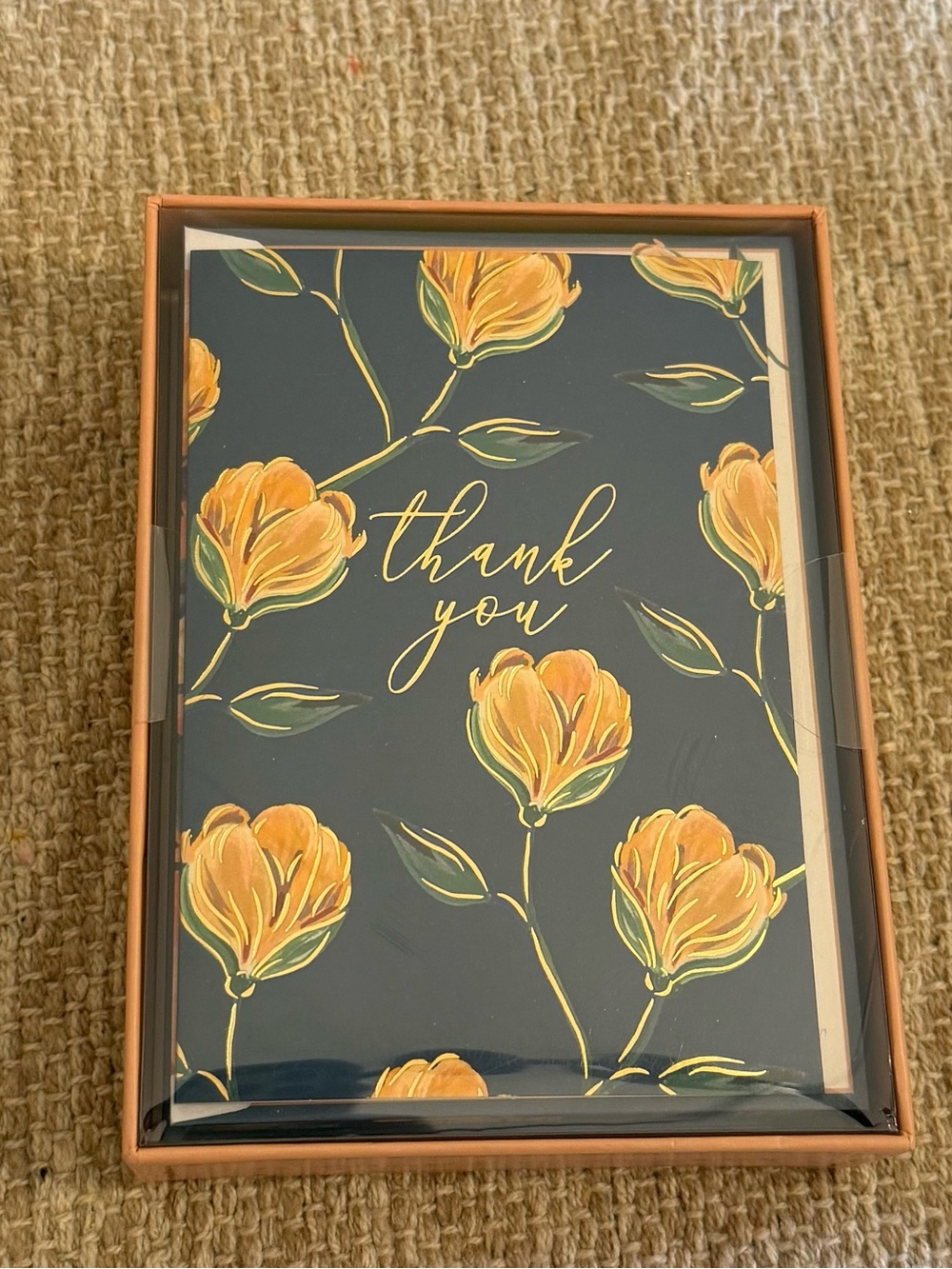 Punch Studio NIB Florette Vine Thank You Notecard Set